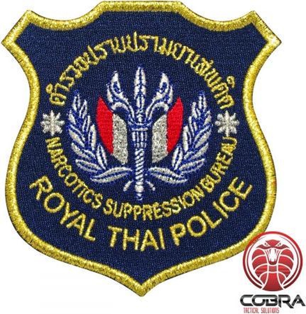 Royal Thai Police black geborduurde patch | Opnaai  | Military Airsoft